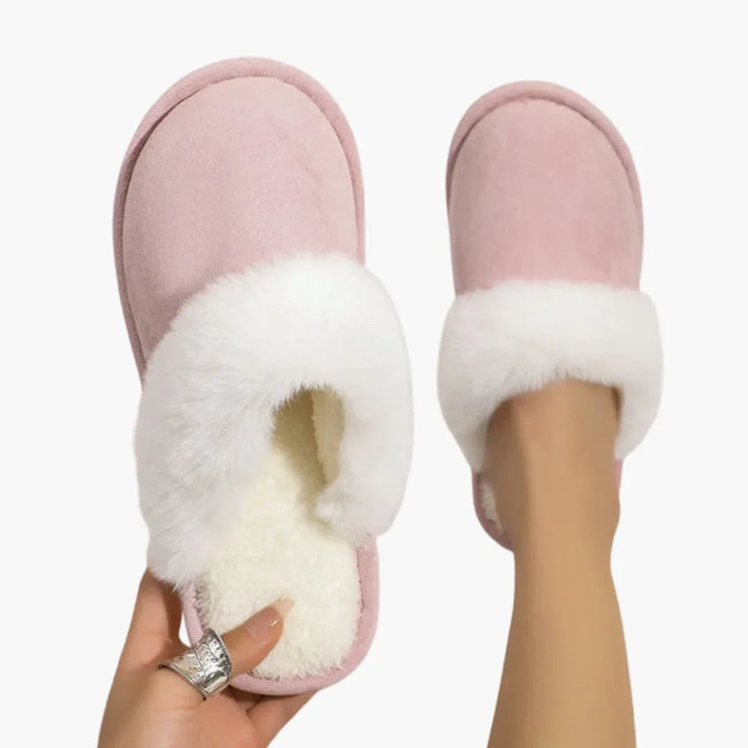 Bavane | Women's Slippers in Suede Look with Plush Lining