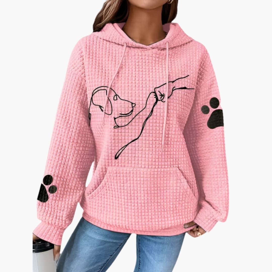 Bavane | Women's Hoodie with Dog Motif