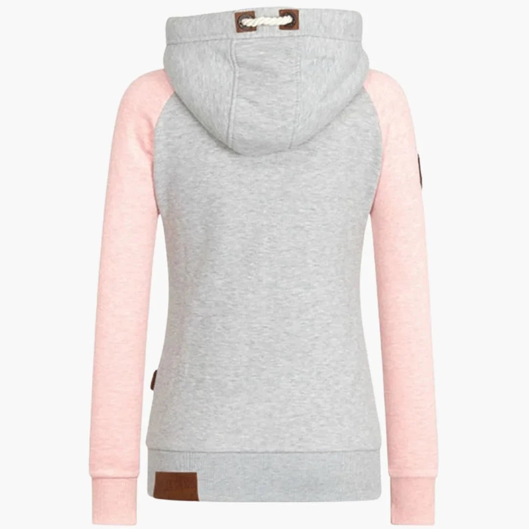 Women's Zip Hoodie with Drawstring Hood