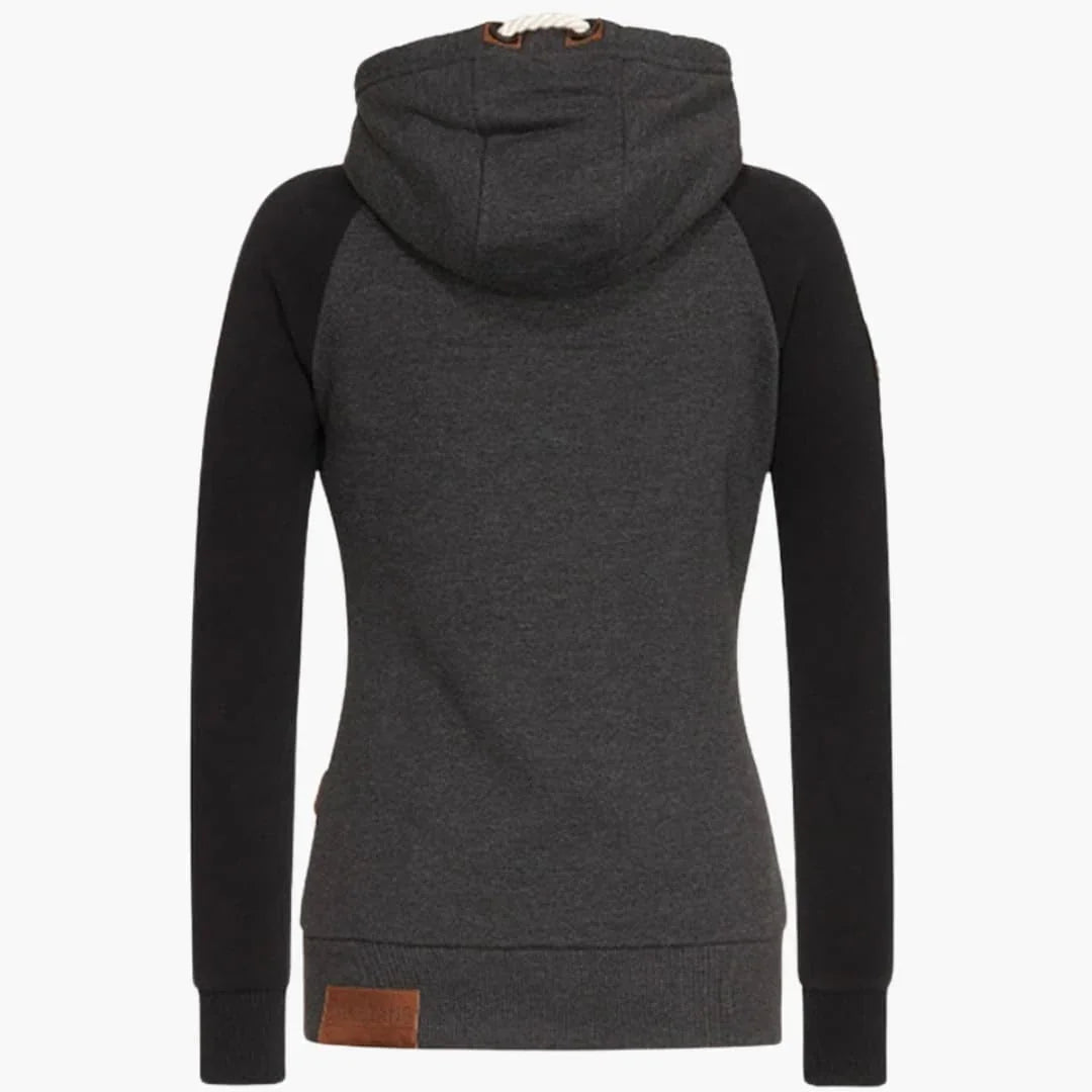 Women's Zip Hoodie with Drawstring Hood
