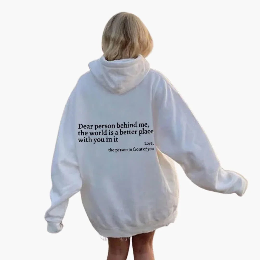 Women's Hoodie with Back Print and Hood