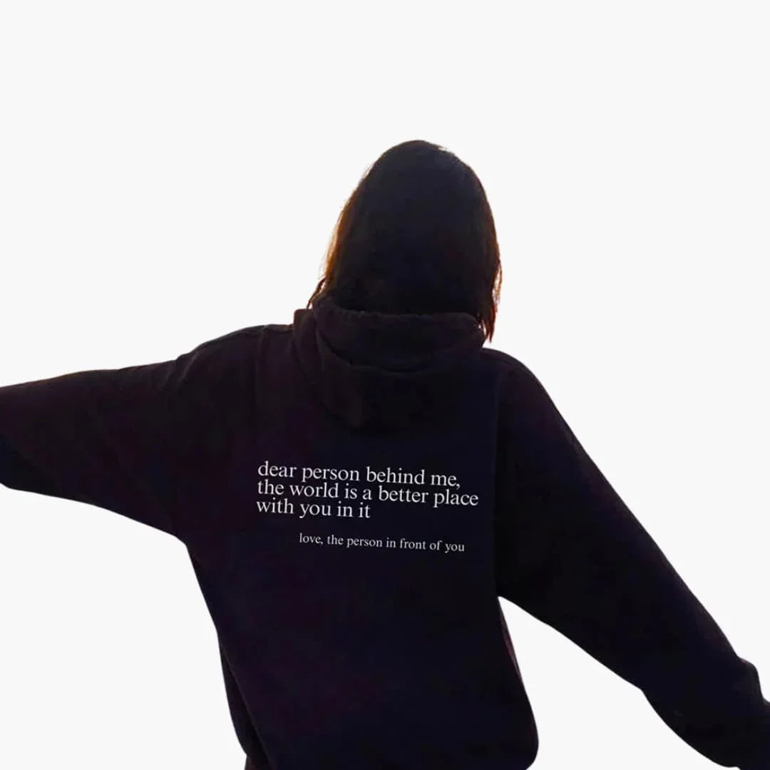 Women's Hoodie with Back Print and Hood