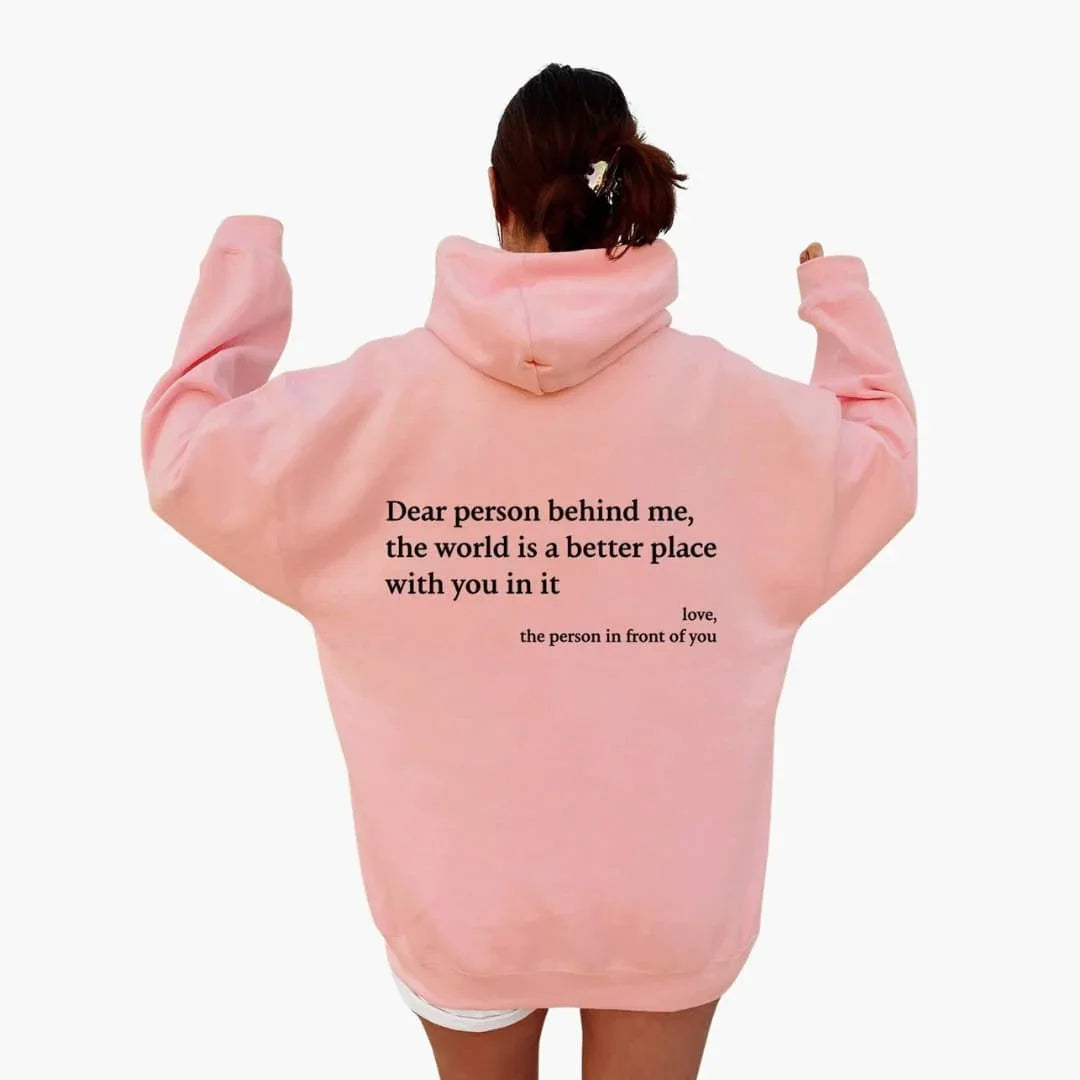 Women's Hoodie with Back Print and Hood