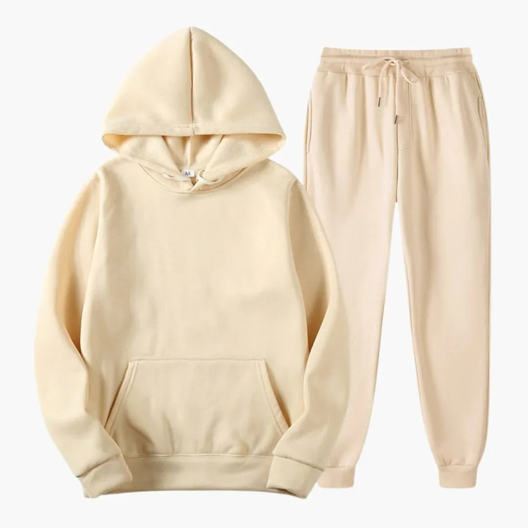 Bavane | Women's Jogging Set with Round Neck and Ribbed Cuffs