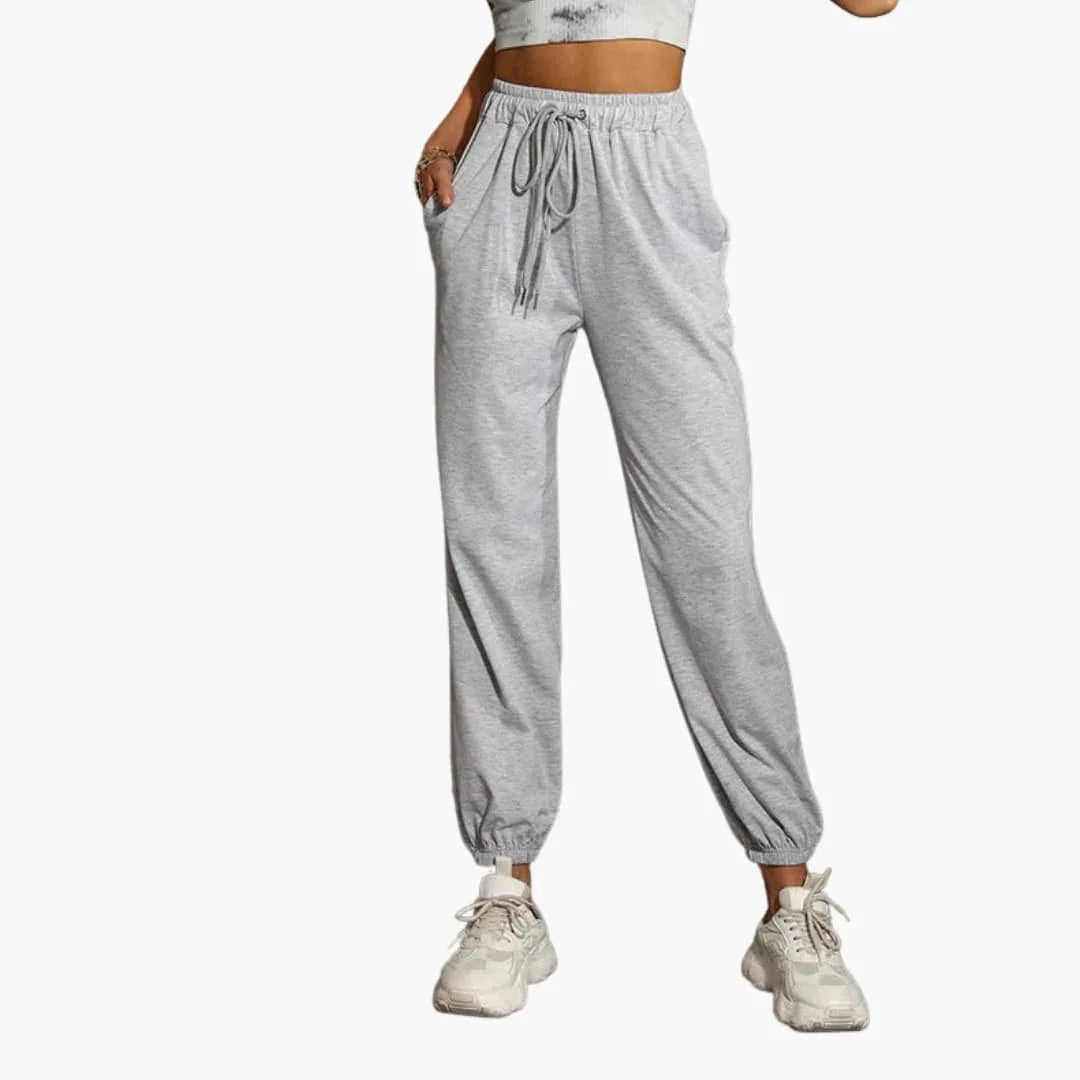 Women's Jogging Pants with Waistband and Drawstring