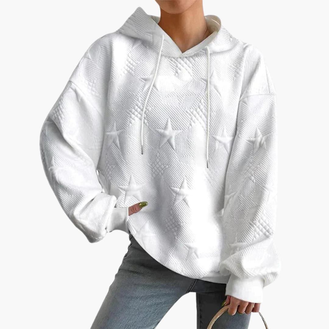 Women's Hoodie with Drawstring Hood and Long Sleeves