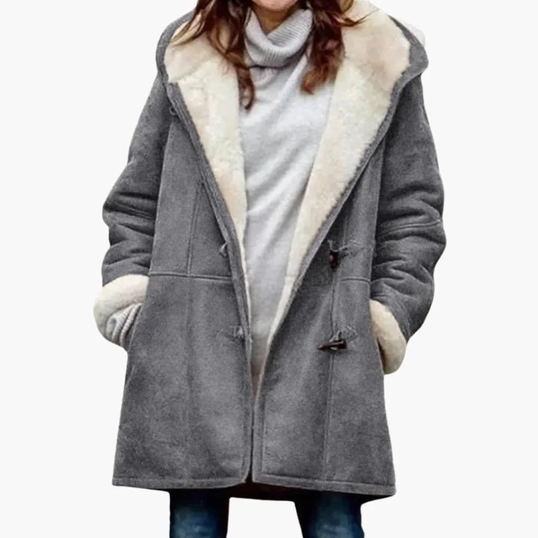 Women's Coat with Toggle Closure