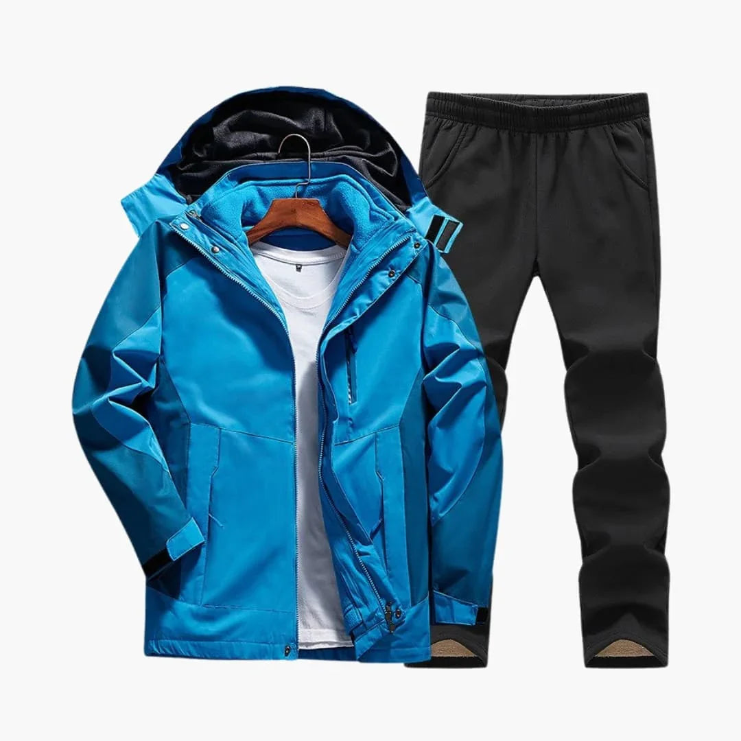 Women's Outdoor Set with Hooded Jacket and Pants