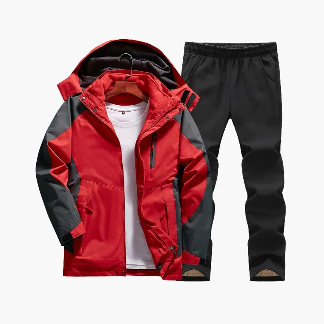 Women's Outdoor Set with Hooded Jacket and Pants