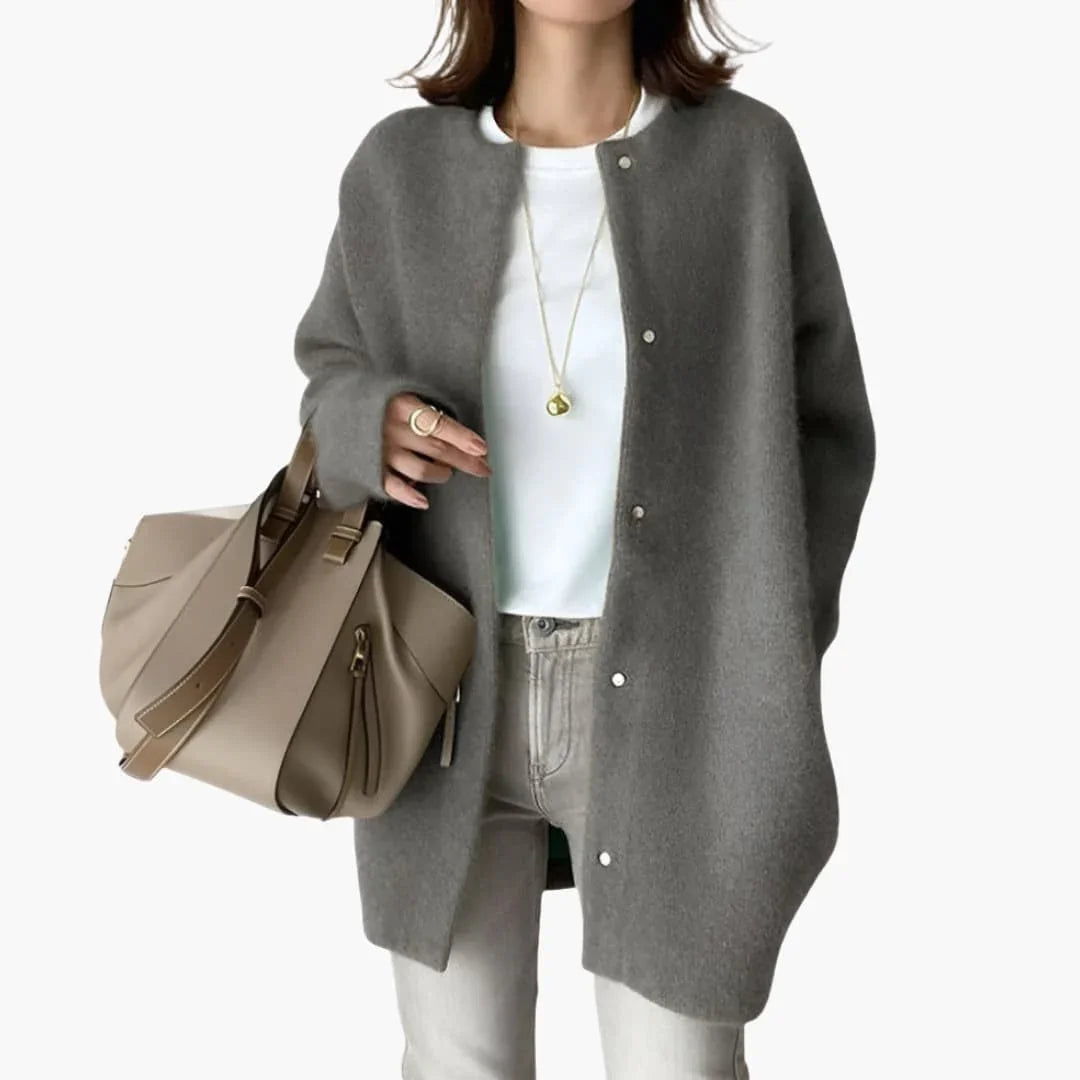 Women's Oversized Cardigan with Long Sleeves