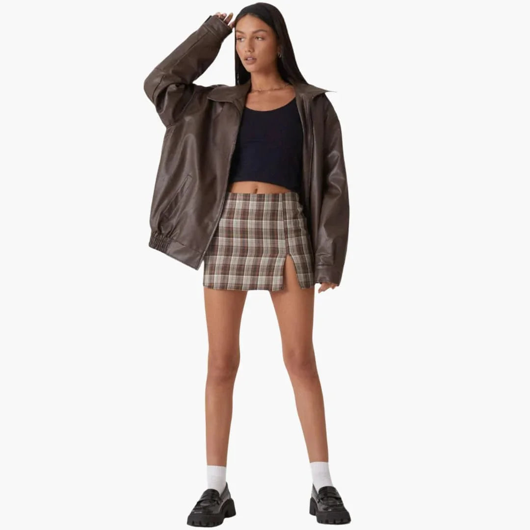 Women's Oversized Jacket with Wide Collar