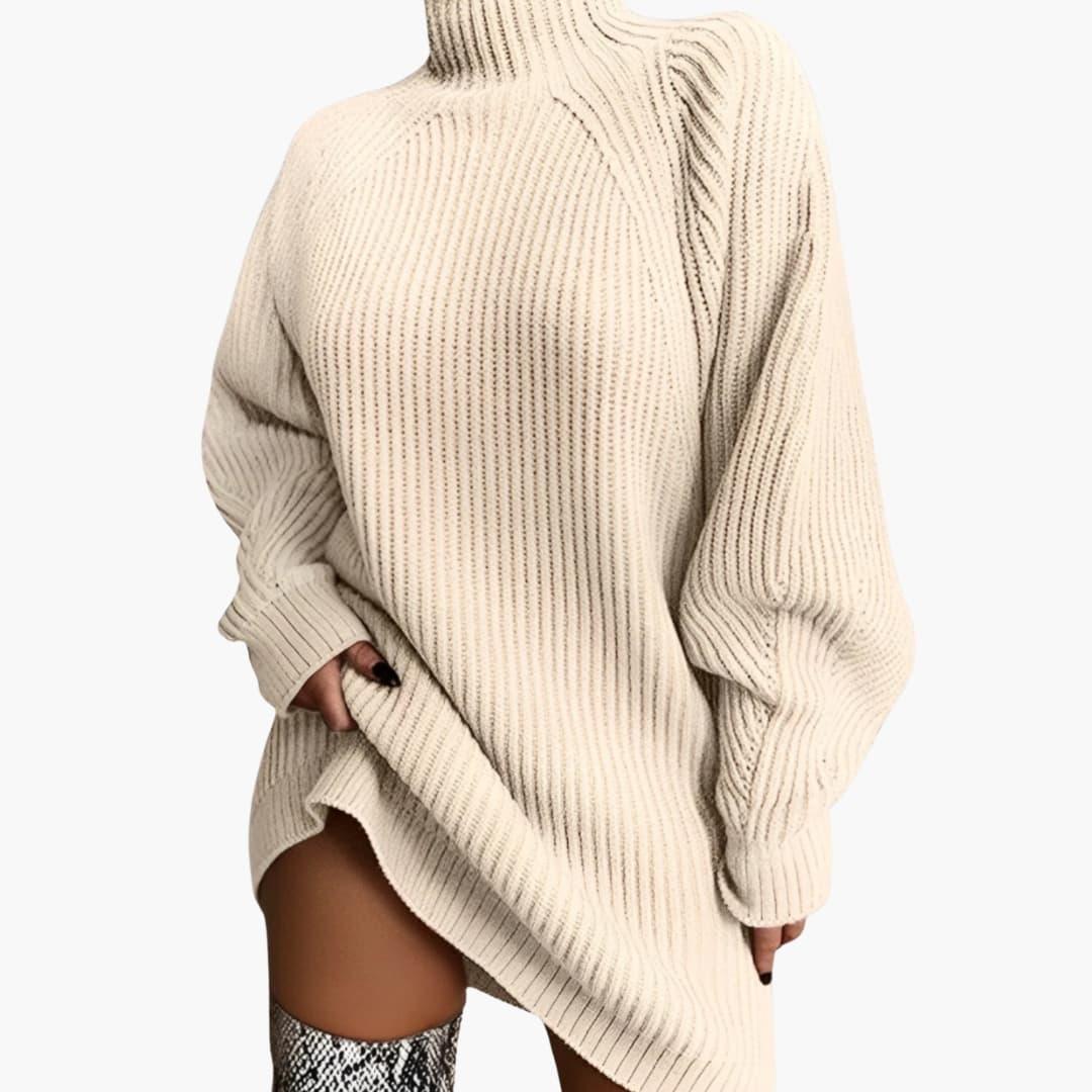 Bavane | Women's Oversized Turtleneck Sweater with Long Sleeves