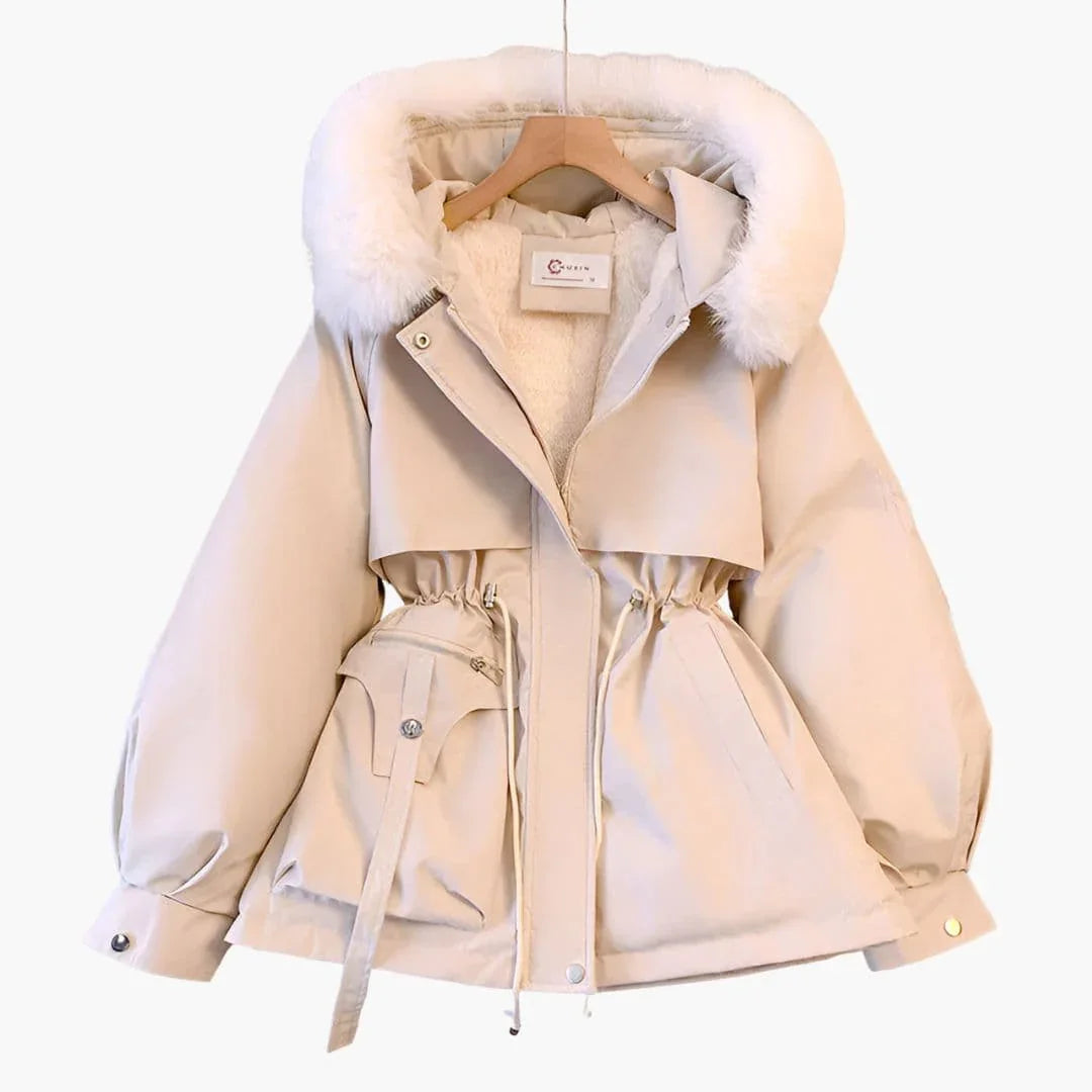 Bavane | Women's Parka with Hood and Adjustable Waist