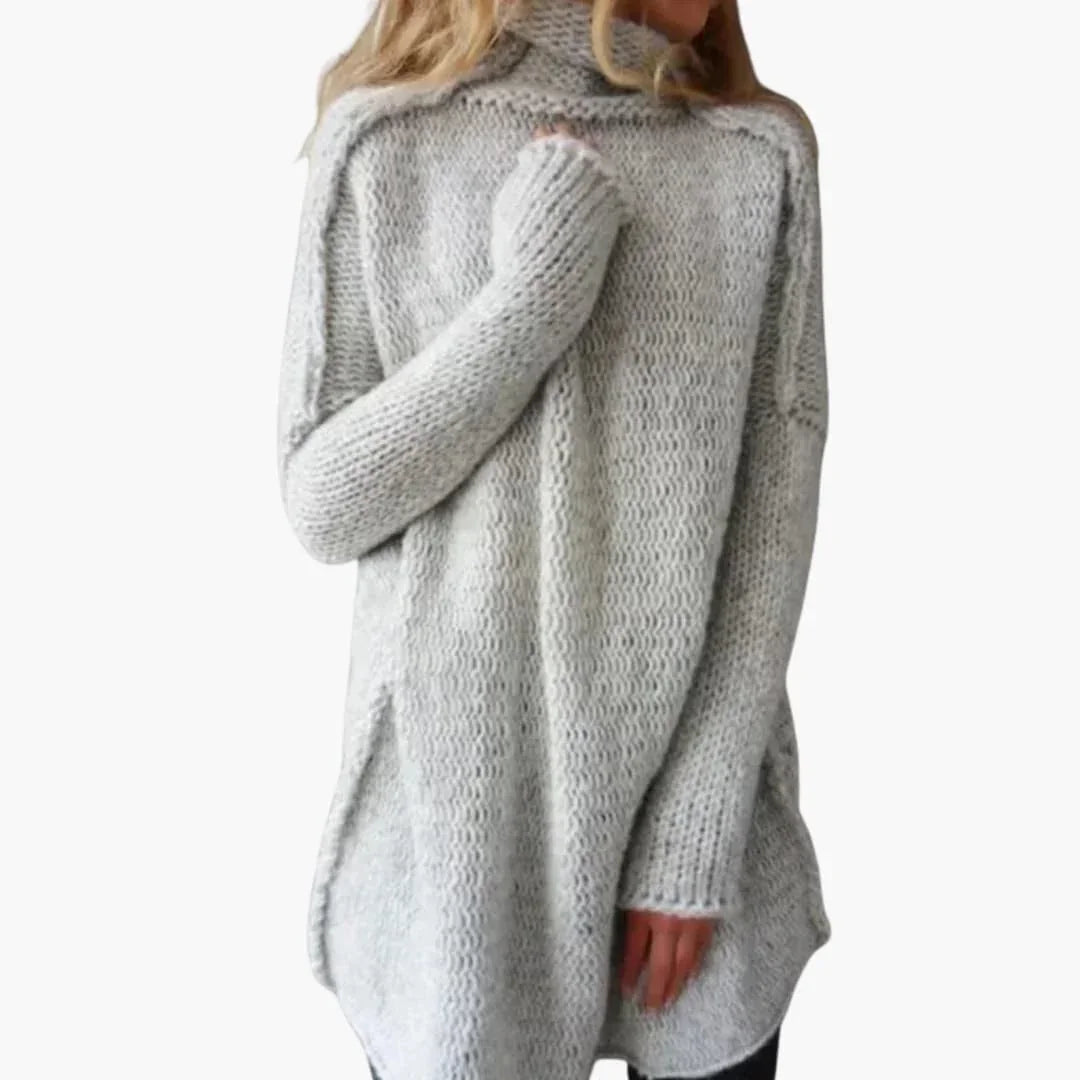 Women's Sweater with Round Neck and Loose Fit