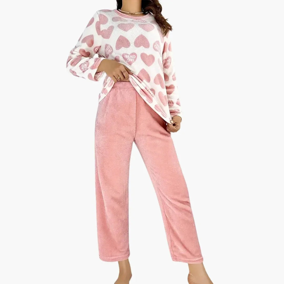 Bavane | Women's Pajama Set with Print Shirt