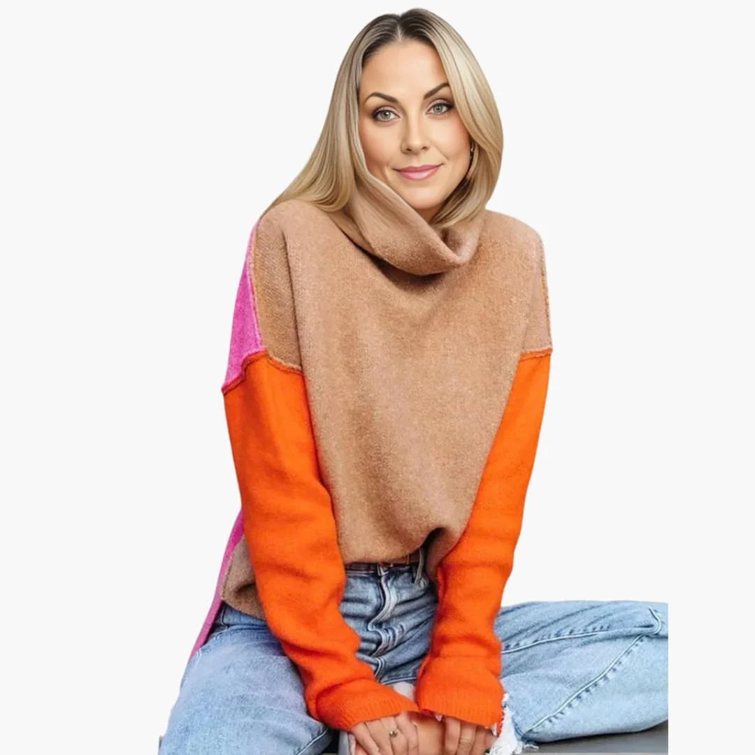Bavane | Women's Turtleneck Sweater with Loose Fit