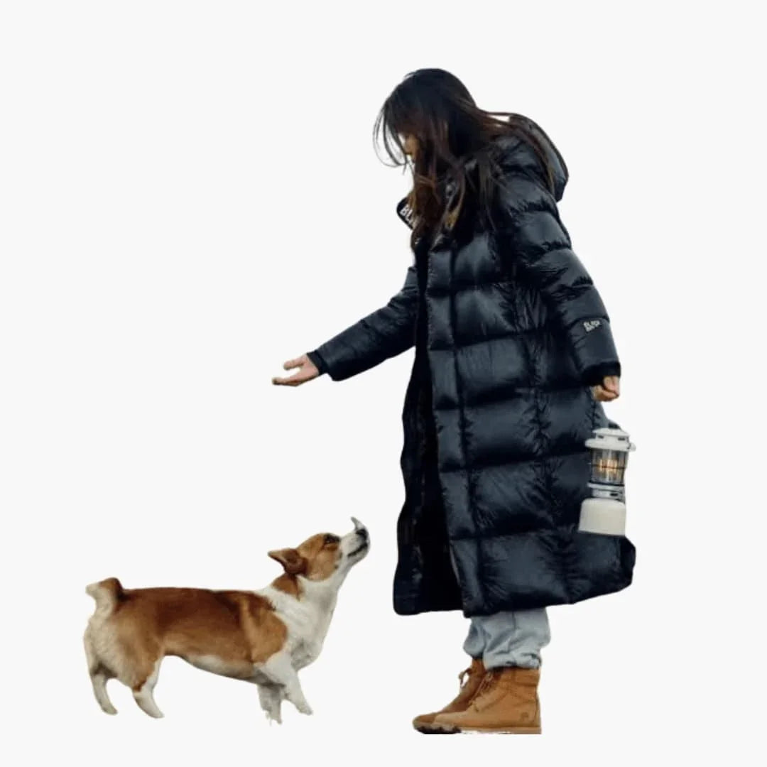 Women's Quilted Jacket with Adjustable Hood