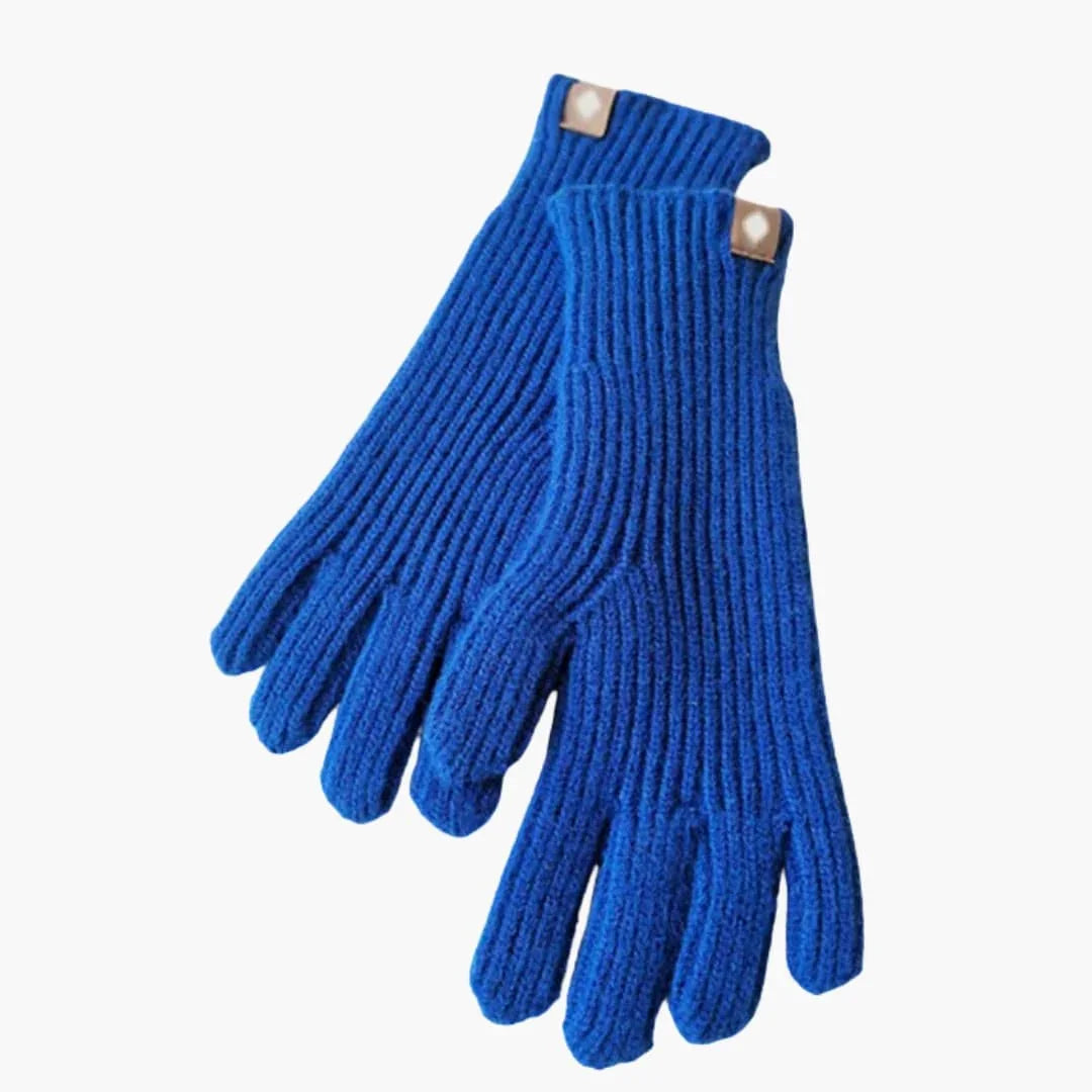 Bavane | Women's Knit Gloves with Ribbed Structure and Touch Function