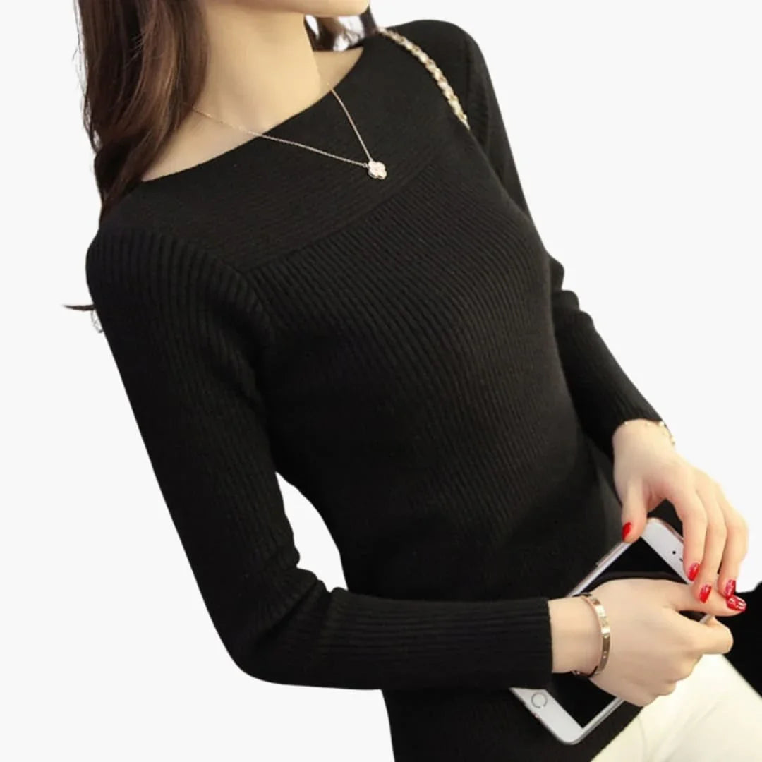 Bavane | Women's Knitted Sweater with Long Sleeves