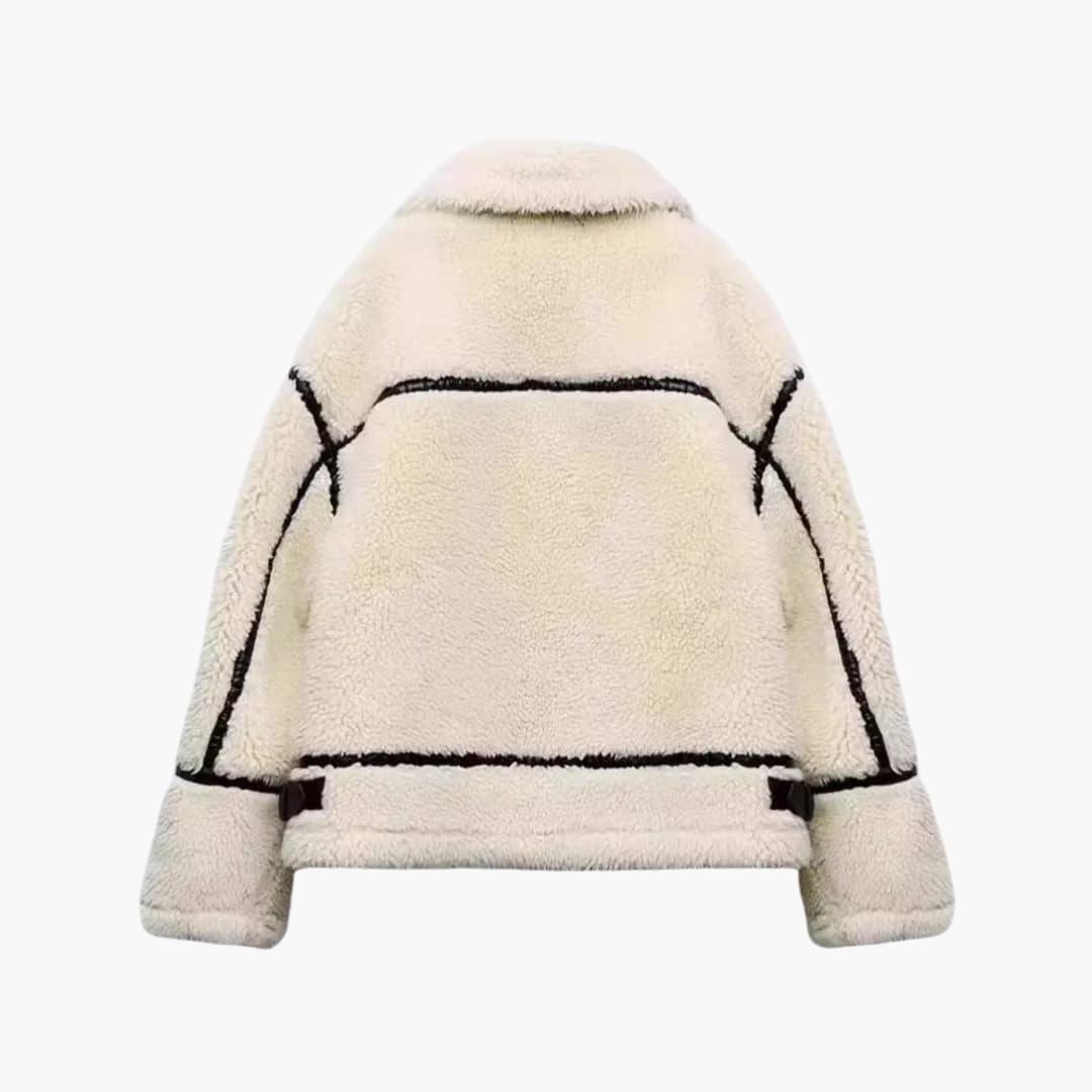Women's Teddy Jacket with Zipper and Pockets