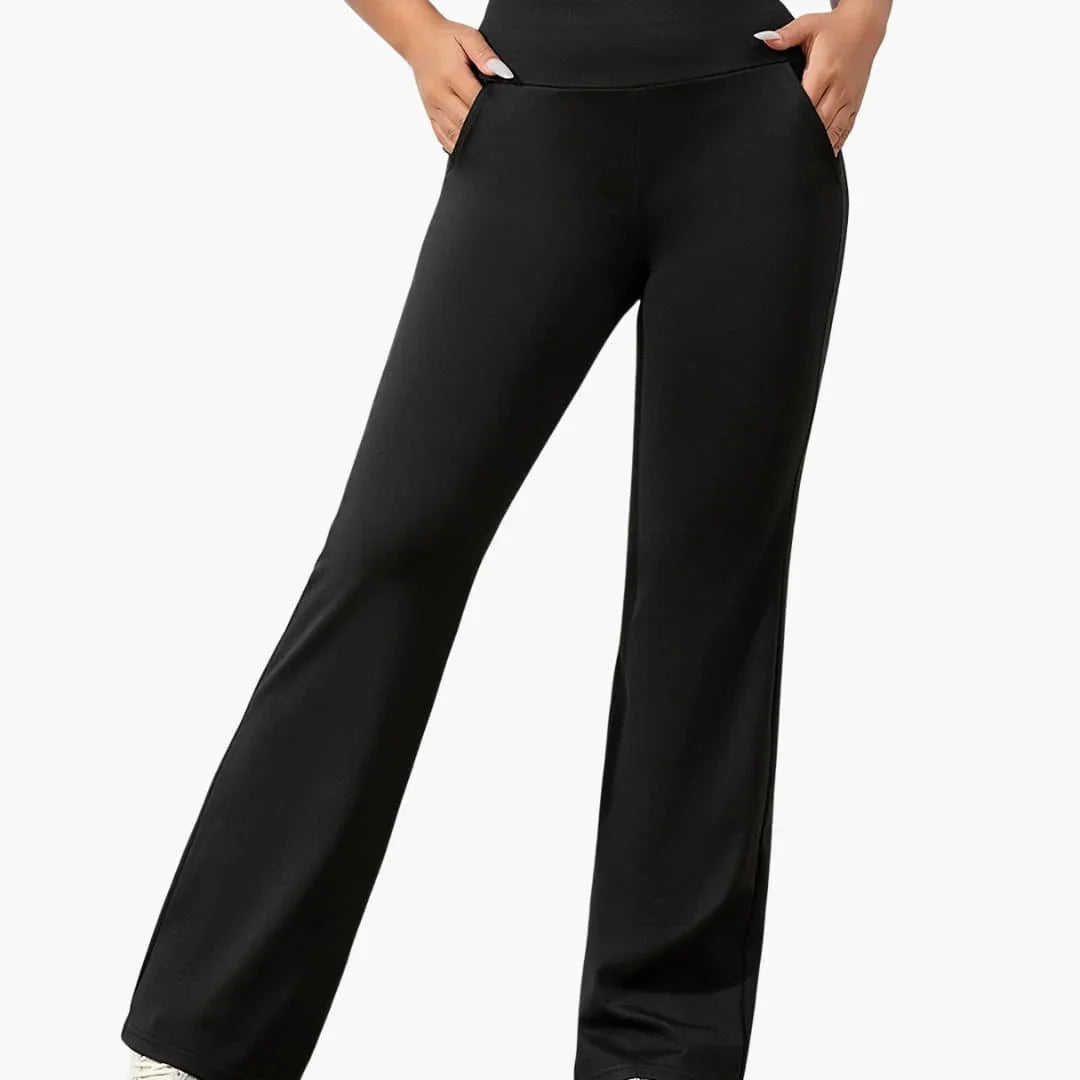 Bavane | Women's Pants with Elastic Waistband and Flared Legs