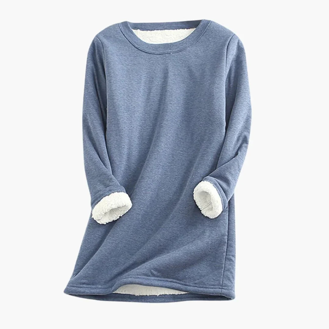 Bavane | Women���s Pullover with Round Neck and Long Sleeves