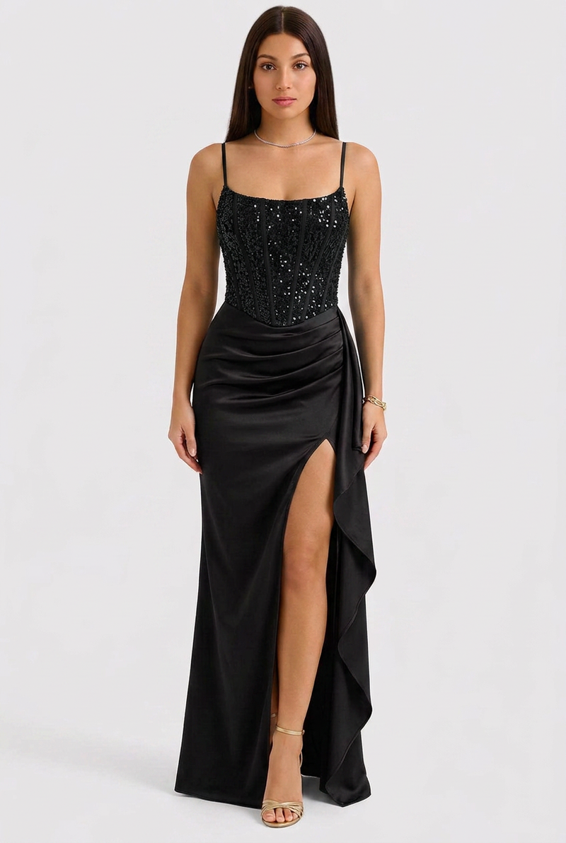 Elara | Sequin Corset Evening Dress