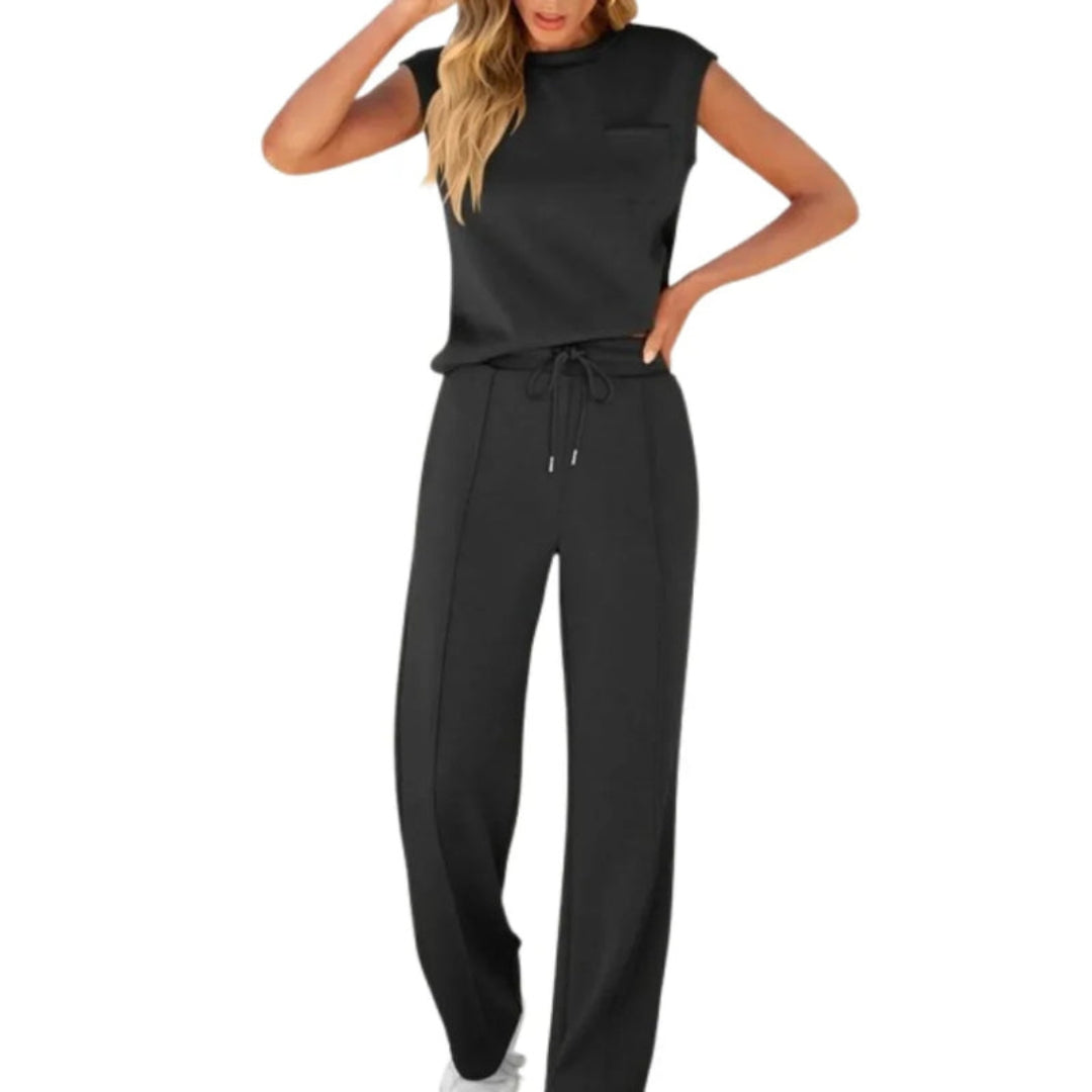 Bavane | Women's Two-Piece Set with Loose Fit and Elastic Waist