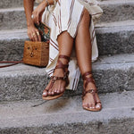 Women's Gladiator Sandals with Adjustable Straps and Buckles