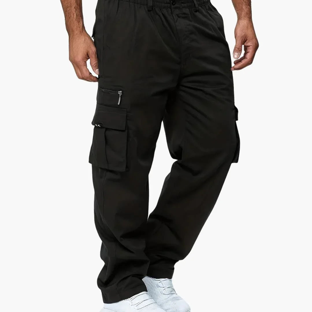 Bavane | Men's Cargo Pants with Waistband and Side Pockets