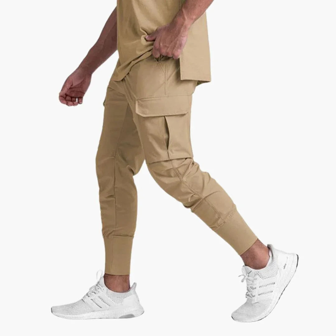 Men's Cargo Jogging Pants with Multiple Pockets