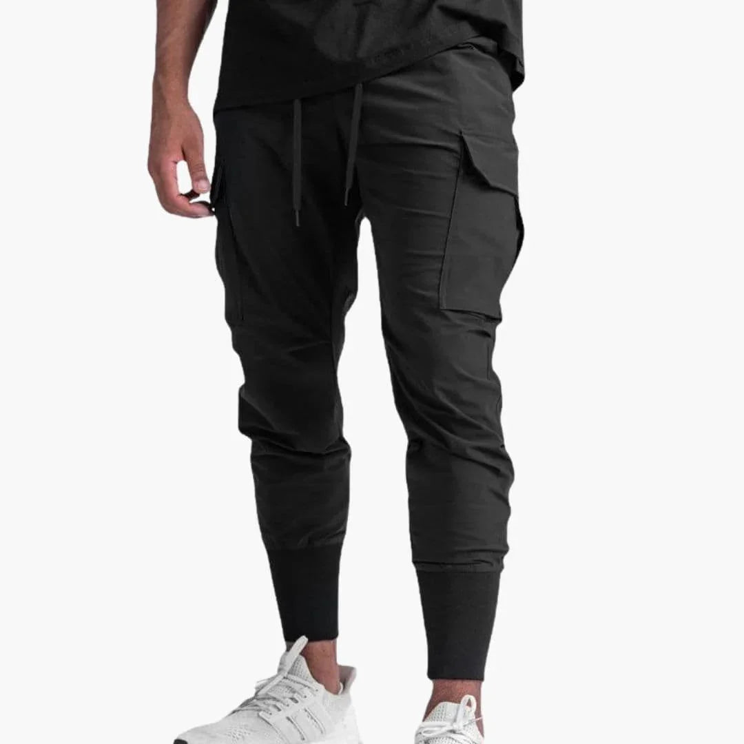 Men's Cargo Jogging Pants with Multiple Pockets