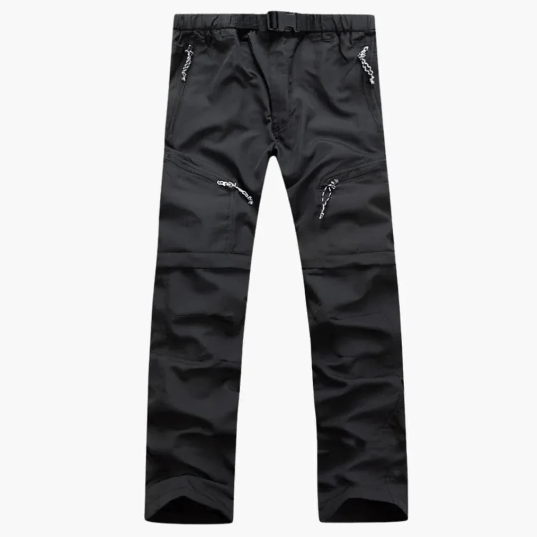 Men's Cargo Pants with Adjustable Waist and Removable Legs