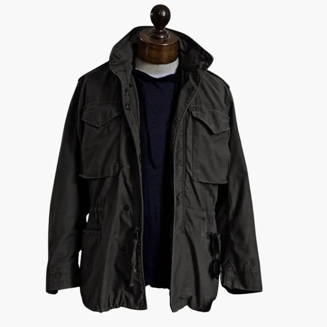 Men's Field Jacket with Military-Inspired Style