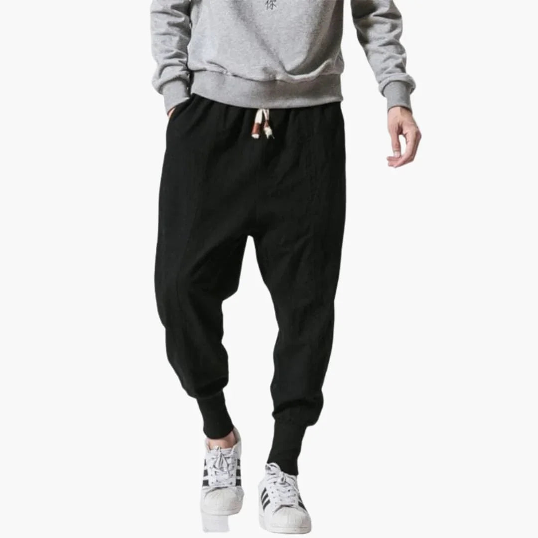 Men's Harem Pants with Drawstring