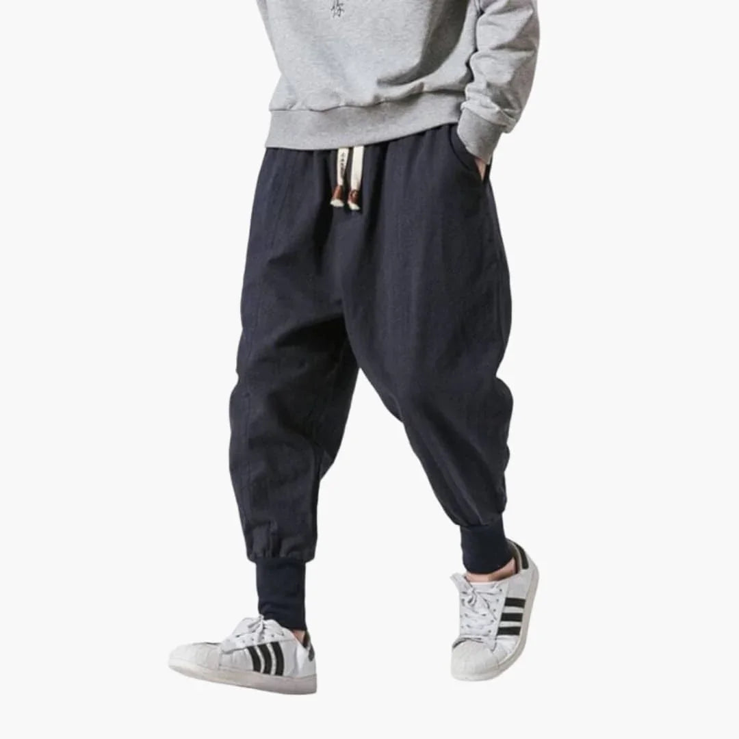 Men's Harem Pants with Drawstring