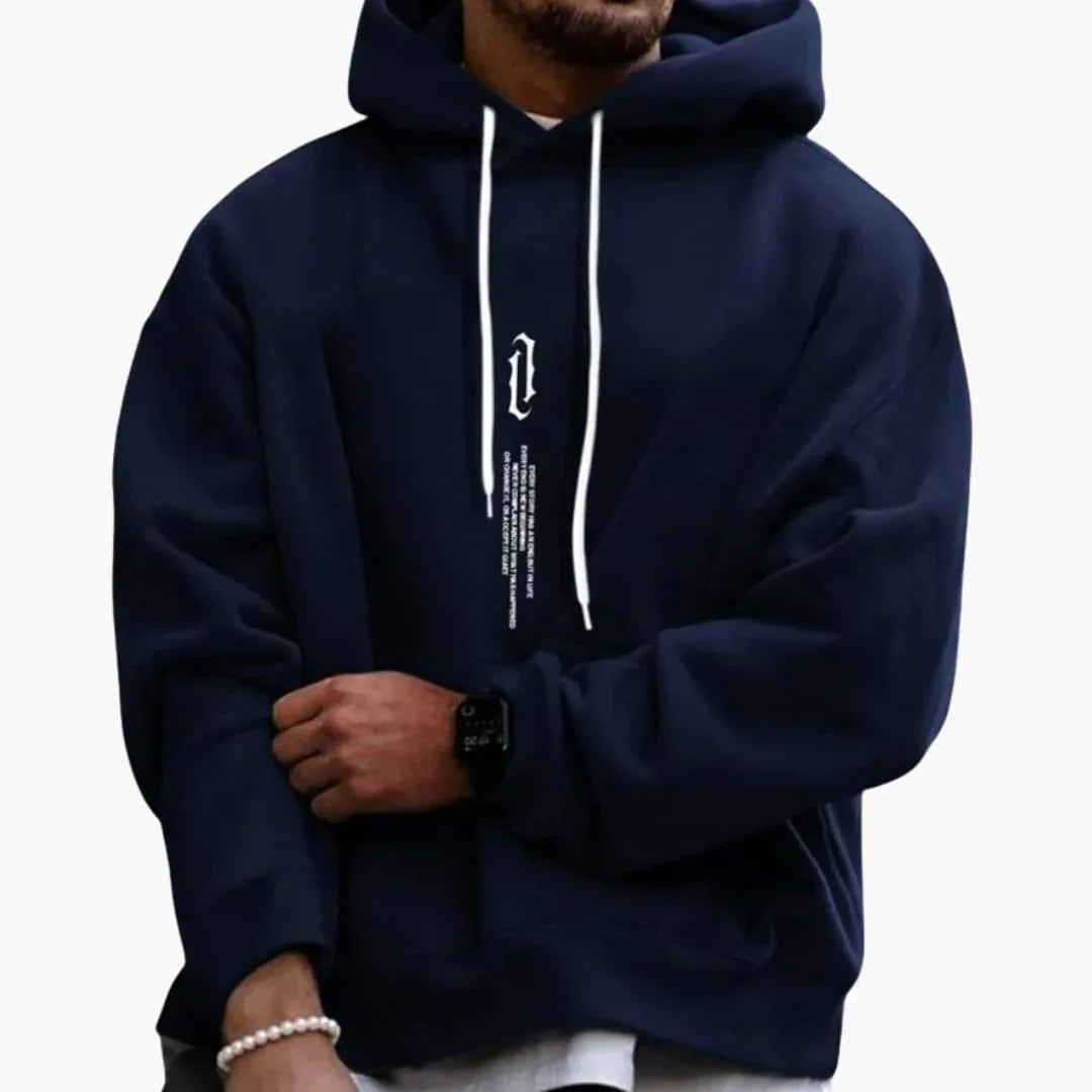 Men's Hoodie with Hood and Long Sleeves