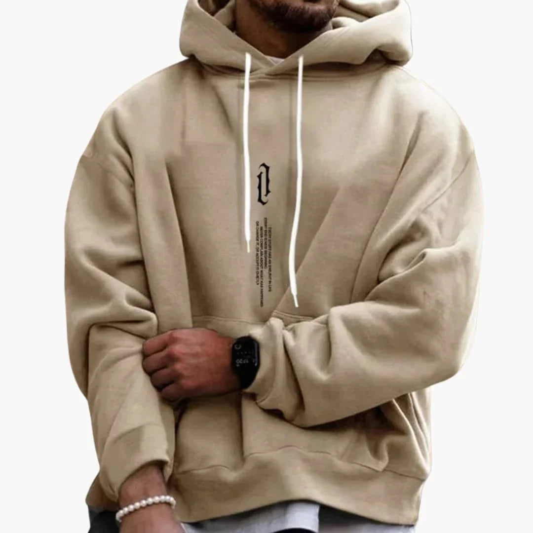 Men's Hoodie with Hood and Long Sleeves