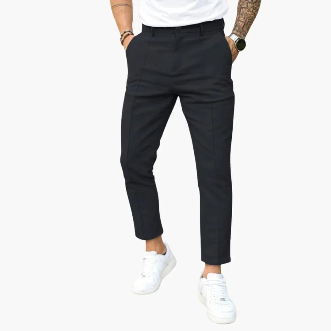 Bavane | Men's Trousers with Button Closure and Side Pockets