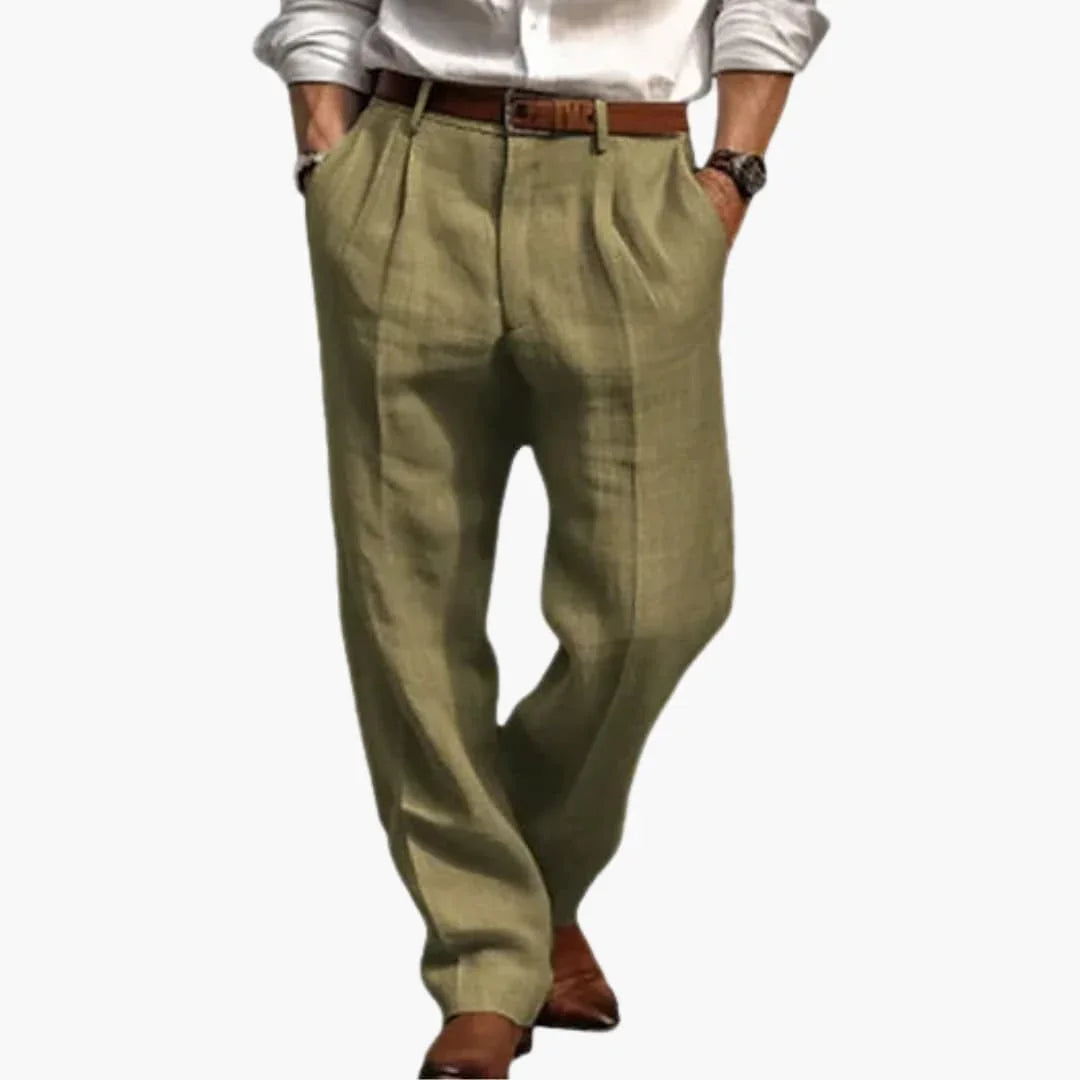 Men's Straight Leg Pants with Functional Pockets