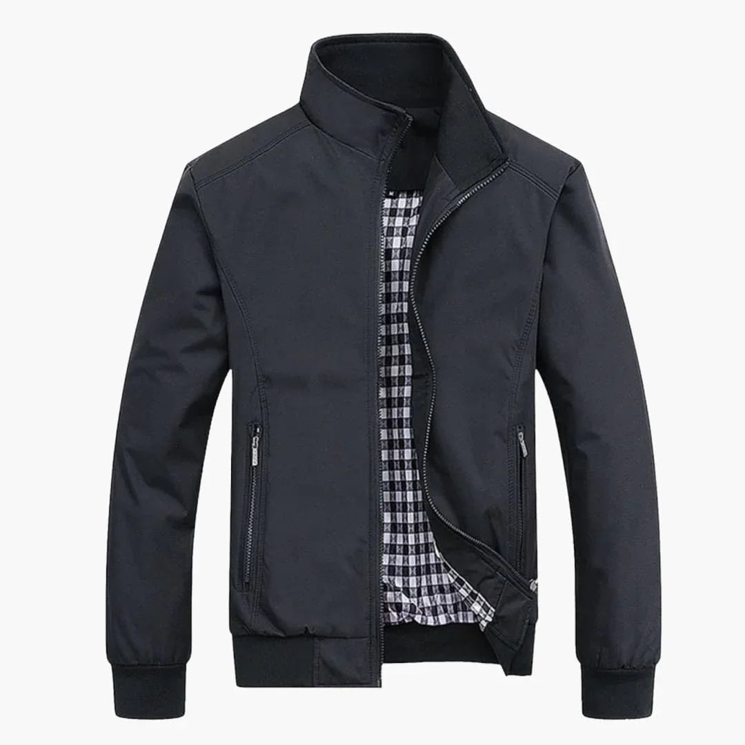Men's Jacket with Collar and Zipper