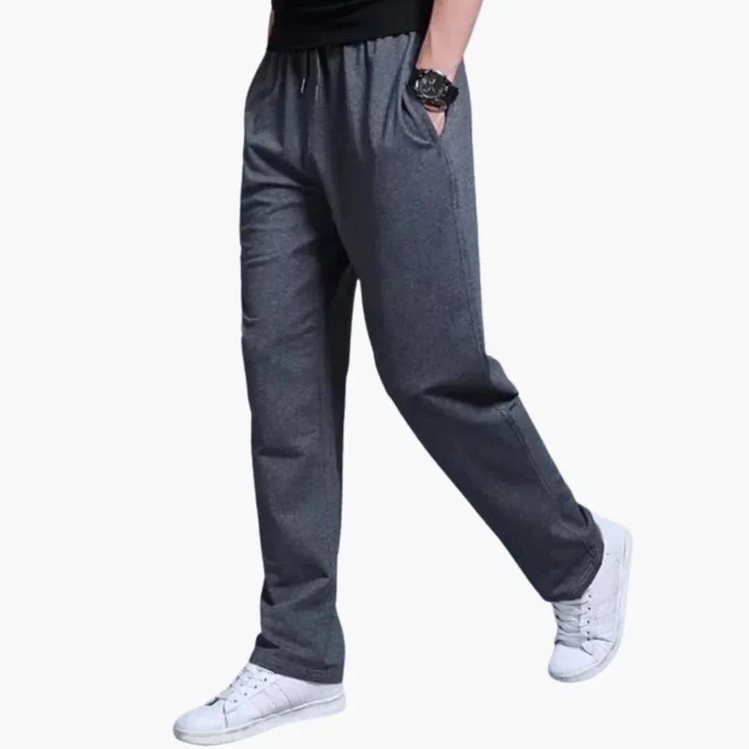 Men's Jogging Pants with Waistband and Drawstring