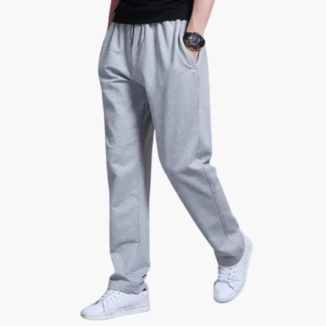 Men's Jogging Pants with Waistband and Drawstring