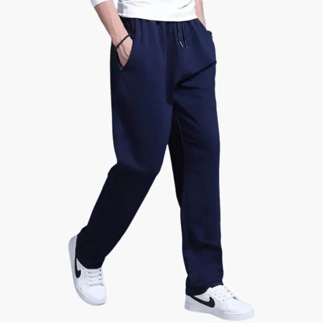 Men's Jogging Pants with Waistband and Drawstring