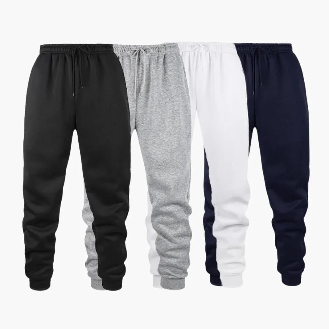 Men's Jogging Pants with Ribbed Cuffs