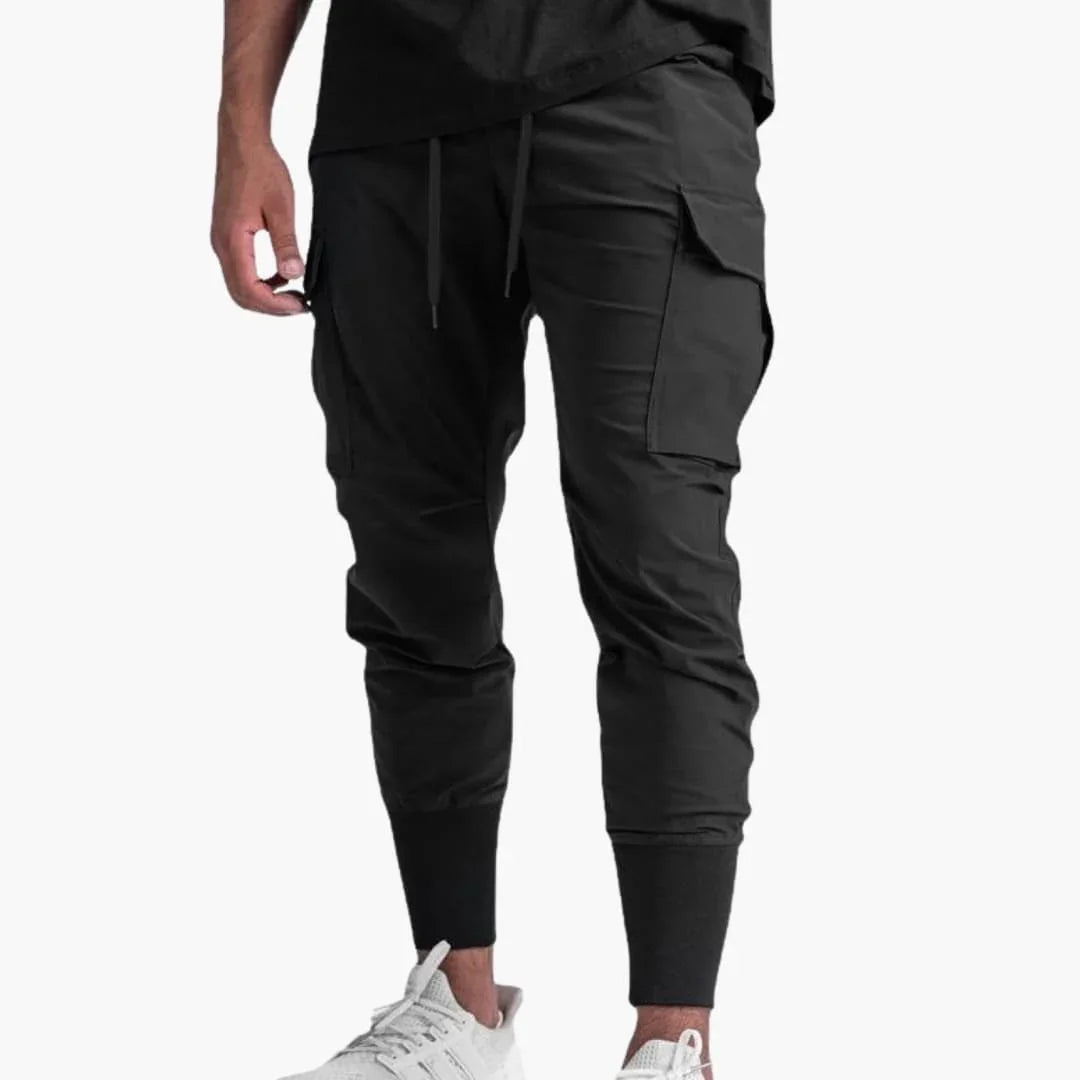 Men's Jogging Pants with Elastic Waistband and Side Pockets