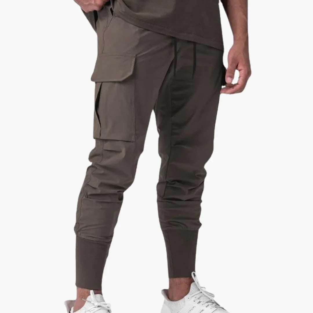 Men's Jogging Pants with Elastic Waistband and Side Pockets