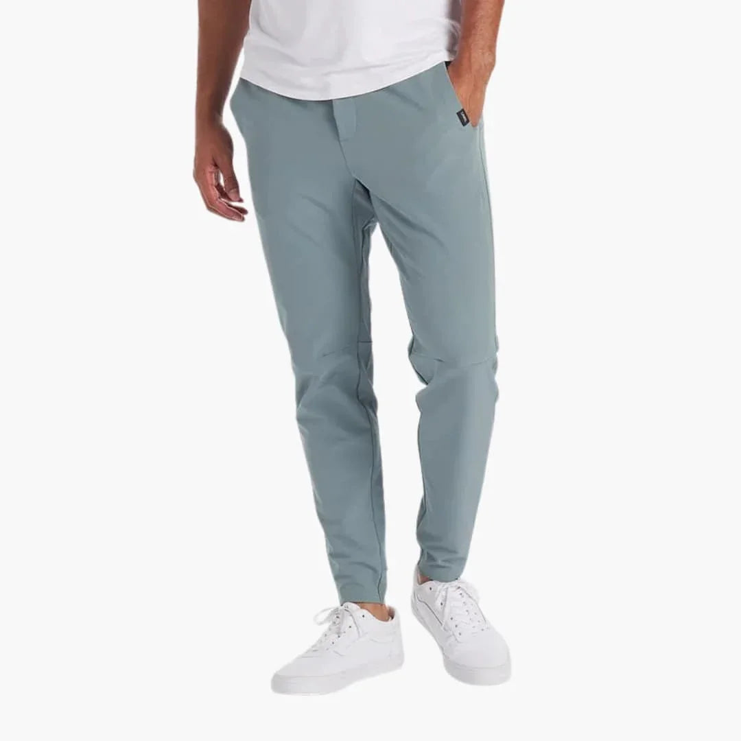 Men's Jogging Pants with Elastic Waistband and Slim Fit