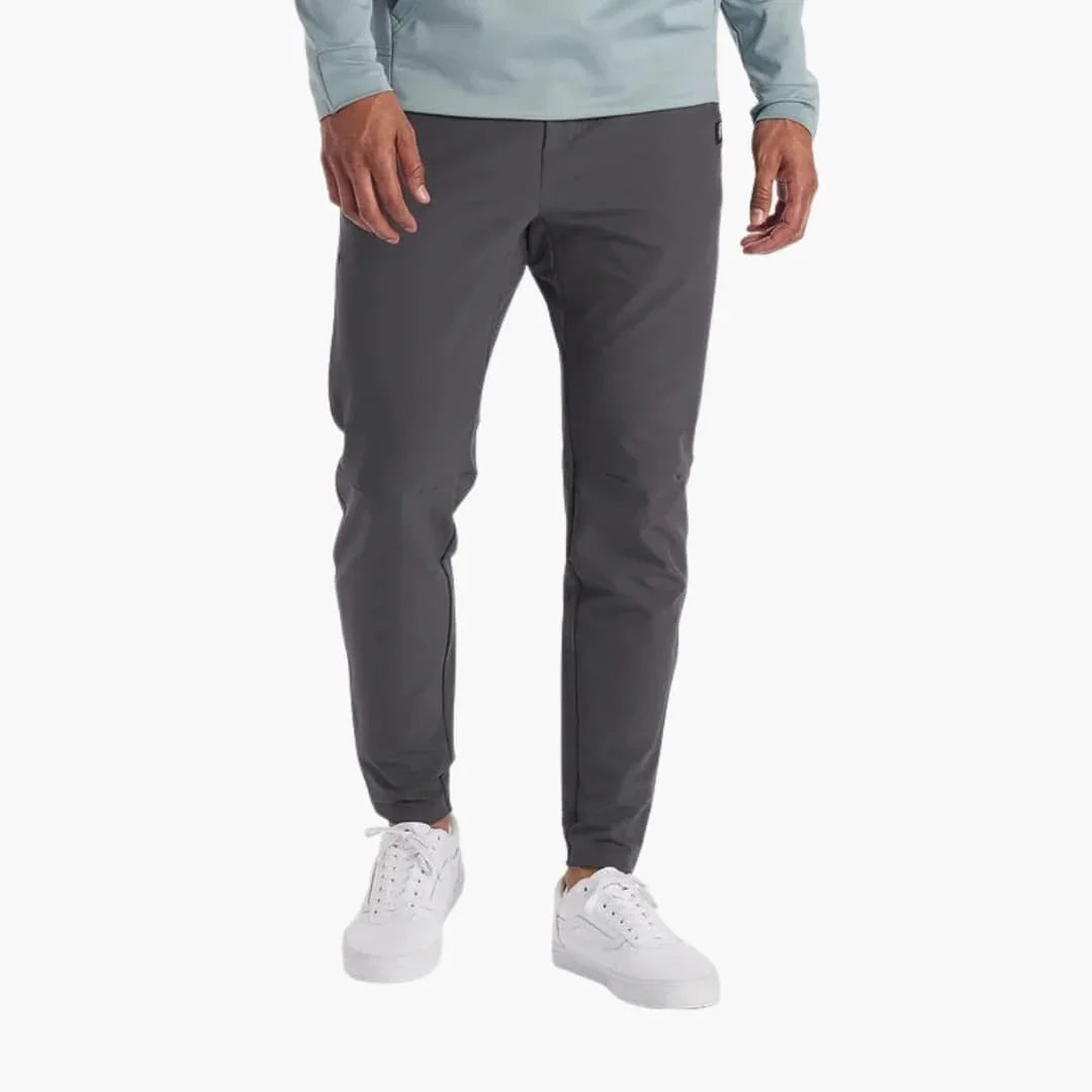 Men's Jogging Pants with Elastic Waistband and Slim Fit