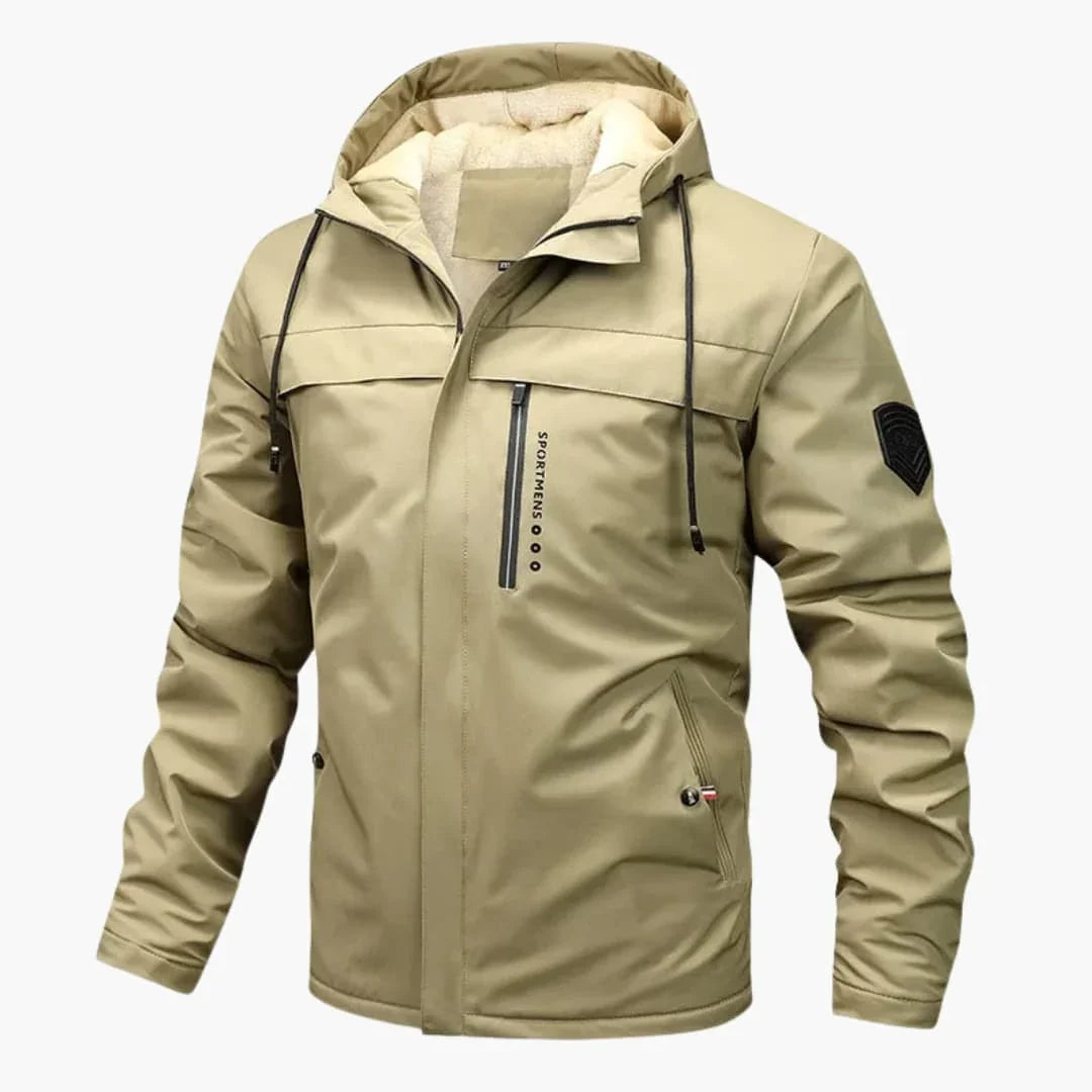 Men's Zip-Up Hoodie with Pockets